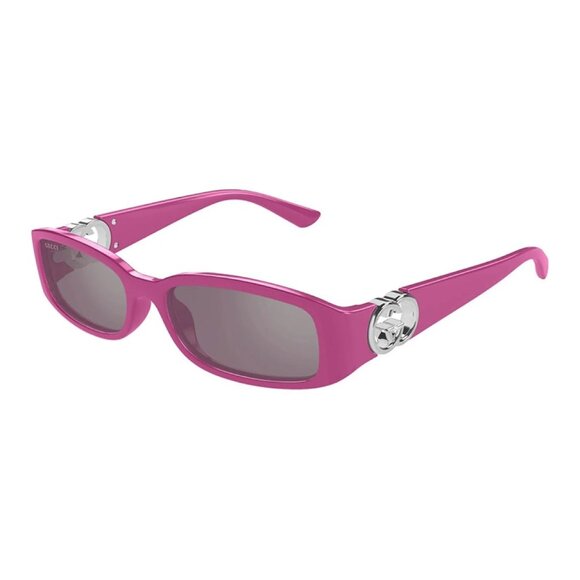 NWT GUCCI SUNGLASSES WOMEN FUCHSIA/PINK RECTANGLE EYEWEAR GUCCI